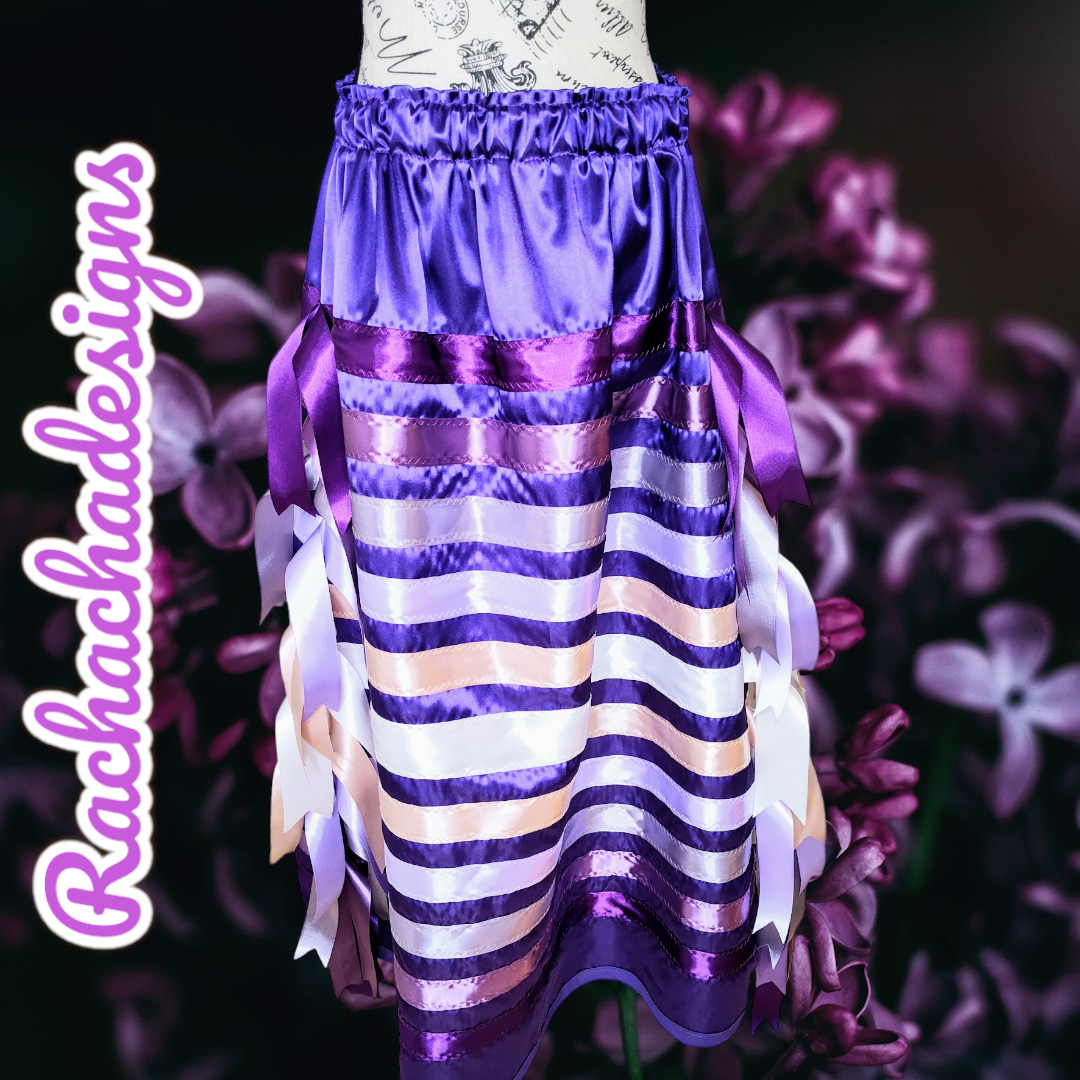 Purple ribbon skirt hotsell