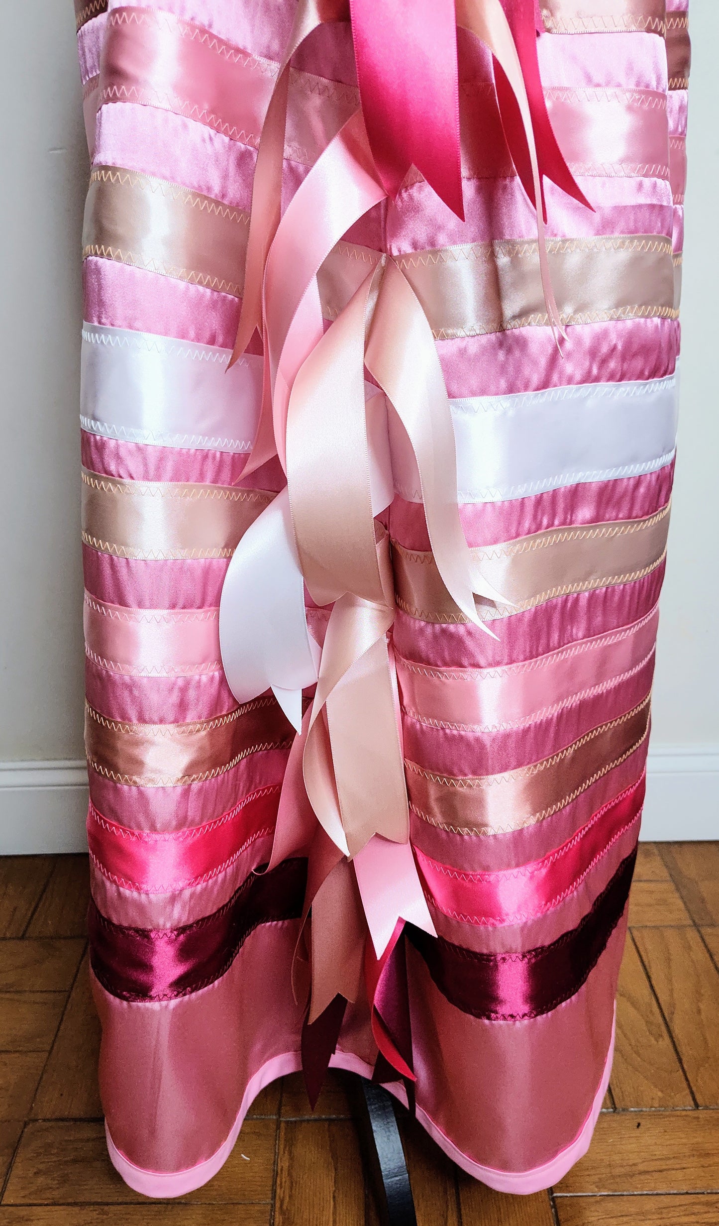 Native American Ribbon Skirt Cherry Blossom Ribbon Skirt Pink Ribbon Skirt