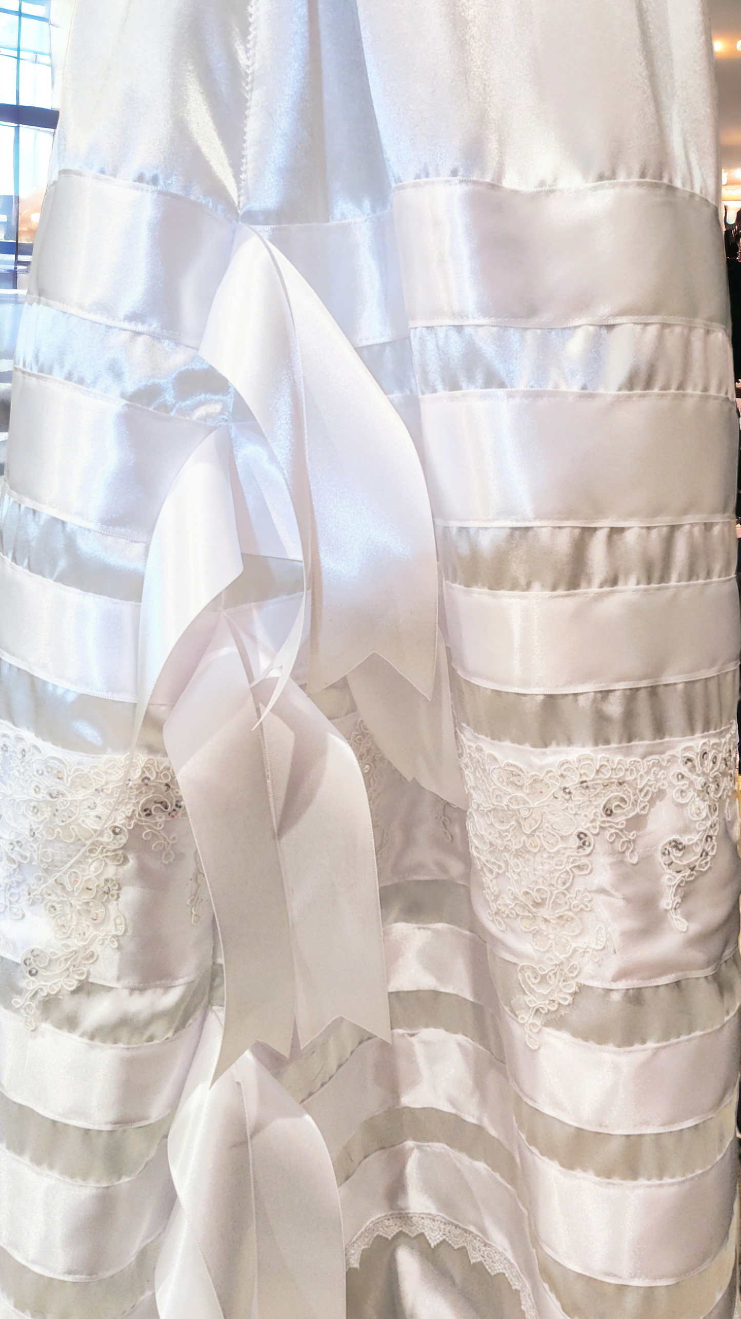 Native American Ribbon Skirt Wedding Ribbon Skirt White Formal Ribbon Skirt Special Occasions Skirt